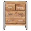 vidaXL Credenza 60x35x70 cm in Legno di Mango Grezzo
