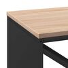vidaXL Rastrelliera per Legna da Ardere con Piano Nera 100x40x60 cm