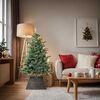 vidaXL Collare per Albero di Natale Nero 60 x 60 x 28 cm