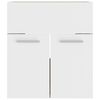 vidaXL Mobile Lavabo Integrato Bianco Rovere Sonoma Legno Multistrato