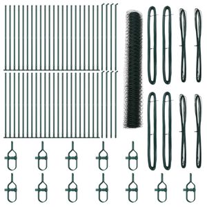 vidaXL Palo della recinzione Verde