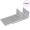 vidaXL Chiave Esagonale 12 pz Argento 22 x 66 mm Acciaio