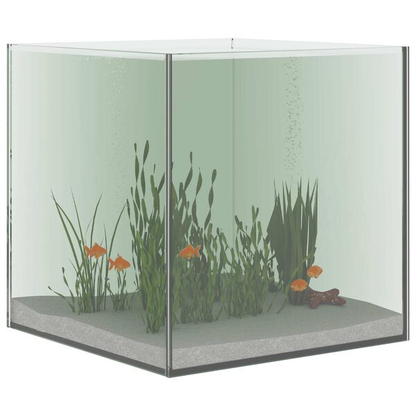 vidaXL Acquario con archiviazione Trasparente 30 x 30 x 30 cm Vetro