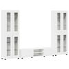 vidaXL Set mobile TV FLORIN 3 pz Bianco Legno ingegnerizzato