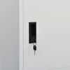 vidaXL Armadio Grigio Chiaro 80x50x180 cm in Acciaio