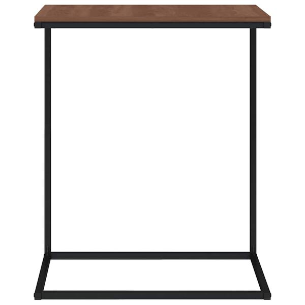 vidaXL Tavolino da Salotto Nero 55x35x66 cm in Legno Multistrato