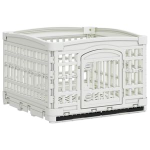 vidaXL Parco giochi per cani a 4 pannelli 122 x 106,5 x 82 cm Plastica