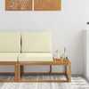 vidaXL Divano da Esterno con cuscino Naturale 91 x 63 x 73 cm