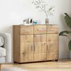 vidaXL Credenza con lo scaffale Rovere artigianale 88,5 x 30,5 x 73 cm