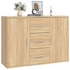 vidaXL Credenza Rovere Sonoma 91x29,5x65 cm in Legno Multistrato