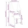 vidaXL Scala da molo a 3 gradini Argento 58 x 77 x 144 cm Alluminio