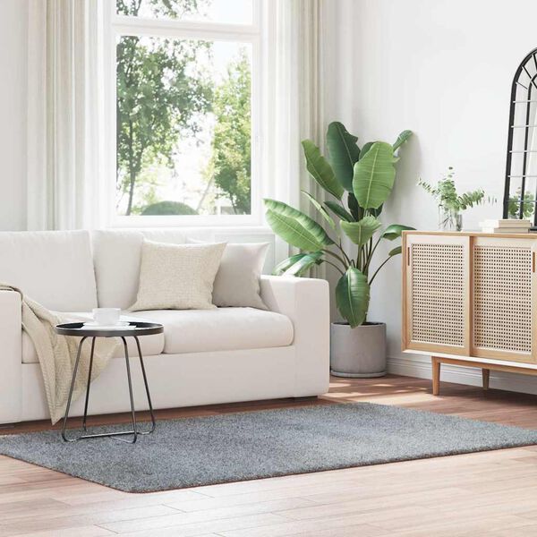 vidaXL Tappeto Shaggy a Pelo Lungo NAVARRA Grigio Chiaro 130x200 cm