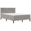 vidaXL Struttura letto con materasso Grigio chiaro 120 x 200 cm