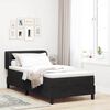 vidaXL Letto a molle con materasso Nero 100 x 200 cm Velluto