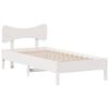 vidaXL Giroletto senza Materasso Bianco 75x190 Legno Massello di Pino