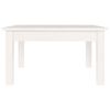 vidaXL Tavolino da Salotto Bianco 55x55x30 cm Legno Massello di Pino