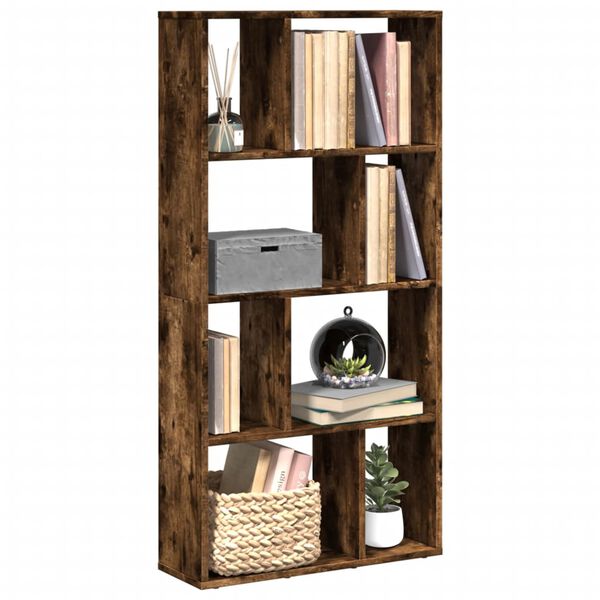 vidaXL Libreria Rovere Fumo 60x20x120,5 cm in Truciolato