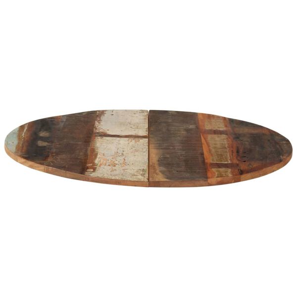 vidaXL Piano Tavolo Rotondo 70 cm 15-16 mm in Legno di Recupero