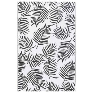 vidaXL Tappeto da Esterni ARAKIL Bianco e Nero 120x180 cm in PP