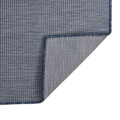 vidaXL Tappeto da Esterni a Tessitura Piatta 160x230 cm Blu