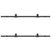 vidaXL Kit di Binari per Porte Scorrevoli 183 cm Acciaio Nero