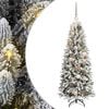 vidaXL Albero di Natale artificiale con 150 LED Bianco 120 cm