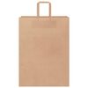 vidaXL Sacchetti di Carta 250 pz con Manici Marrone 32x17x44 cm