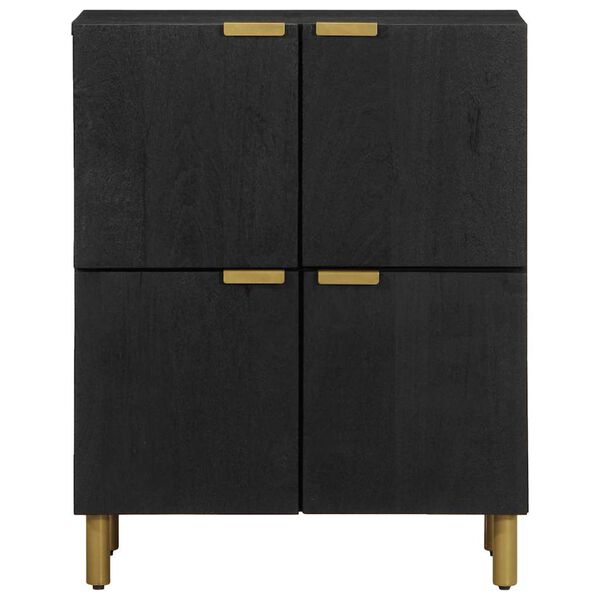 vidaXL Credenza Nera 60x33x75 cm in Legno Multistrato
