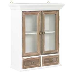 vidaXL Armadietto a Muro Bianco 49x22x59 cm in Legno Multistrato