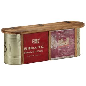 vidaXL Panca Portaoggetti/Credenza 120x30x40cm Legno Massello Recupero