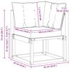 vidaXL Divano angolare da esterno