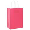 vidaXL Sacchetti di Carta 50 pz con Manici Rosa 15x8x21 cm
