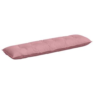 vidaXL Cuscino per Schiena Rosa 180 x 50 cm Tessuto in Cords