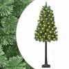 vidaXL Albero di Natale Artificiale con Rami Pieghevoli 120 cm 150 LED