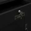 vidaXL Armadio per Ufficio Nero 90x40x102 cm in Acciaio