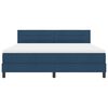 vidaXL Letto a molle con materasso Blu 180 x 200 cm Tessuto