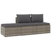 vidaXL Set Divani da Giardino 3 pz con Cuscini in Polyrattan Grigio