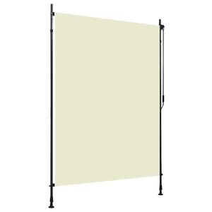 vidaXL Tenda a Rullo per Esterni 150x270 cm Crema