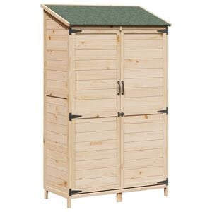 vidaXL Capanno da Giardino con tetto Naturale 106,5 x 56 x 176 cm