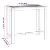 vidaXL Set da Bar da Giardino 7 pz in Legno Massello di Acacia