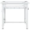 vidaXL Supporto Lavatrice e Asciugatrice con Mensola Estraibile Bianco