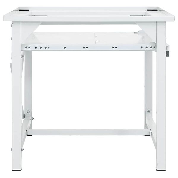 vidaXL Supporto Lavatrice e Asciugatrice con Mensola Estraibile Bianco