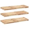 vidaXL Mensole da Parete 3 pz 100x30x4 cm Legno Acacia Non Trattato