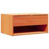 vidaXL Comodino con cassetto Marrone cerato 50 x 32,5 x 24 cm