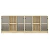 vidaXL Libreria con Ante Rovere Sonoma 204x37x75 cm Legno Multistrato