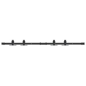 vidaXL Kit Anta Scorrevole per Armadio 122 cm in Acciaio al Carbonio