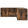 vidaXL Mobile Angolare Rovere Fumo 200x40x45 cm in Truciolato