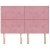 vidaXL Testiera con testiera Rosa 144 cm Pelle Sintetica