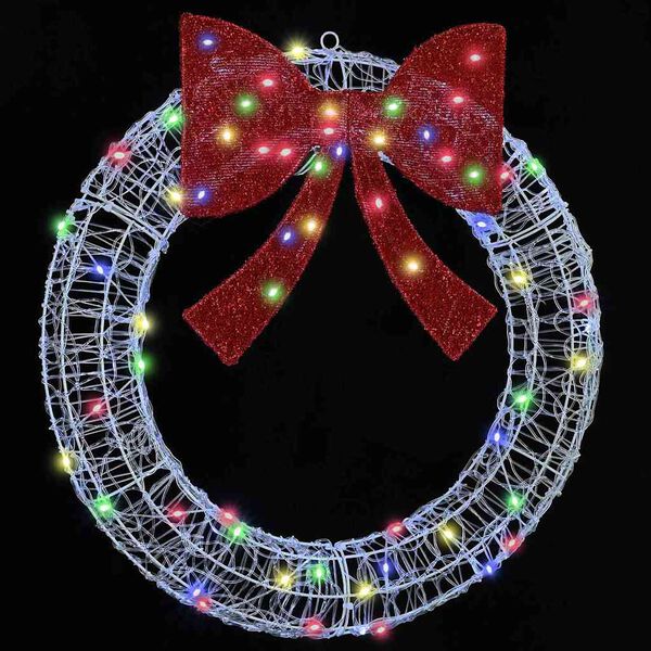 vidaXL Ghirlanda con 60 LED Multicolore 75 cm Acrilico