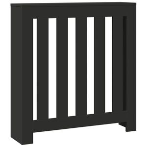 vidaXL Copertura Termosifone Nera 78x20x82 cm Legno Multistrato